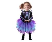 Costume for child Shiny Skeleton (dress), size 92/104 cm
